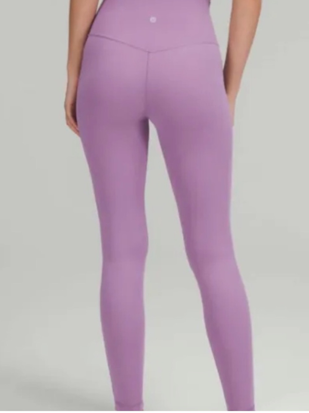 Lululemon Double Lined Leggings Lavender Purple Size 2 High Rise